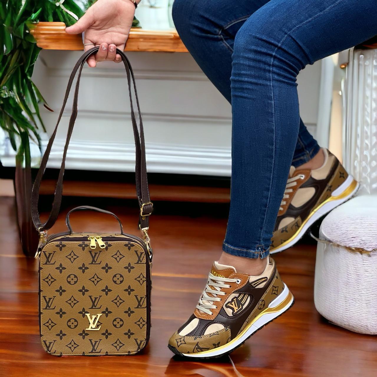 Combo: Tenis + Bolso Run LV Dama