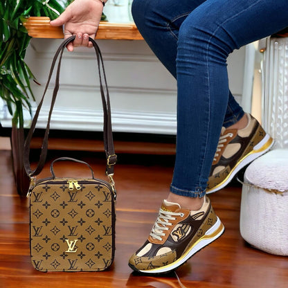 Combo: Tenis + Bolso Run LV Dama