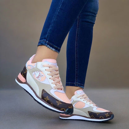 Combo: Tenis + Bolso Morral Sneakers LV Dama