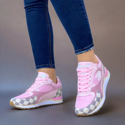 Combo: Tenis + Bolso Morral Sneakers LV Dama