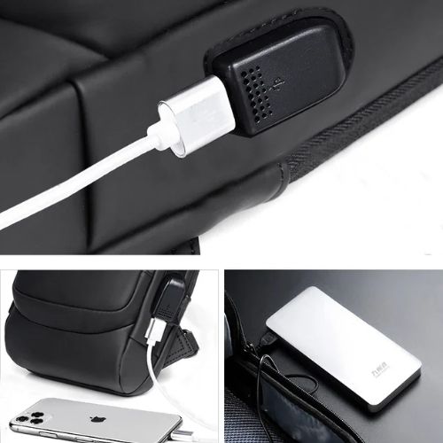 FORTUNNA™ BOLSO ANTIRROBO CON USB INTEGRADO