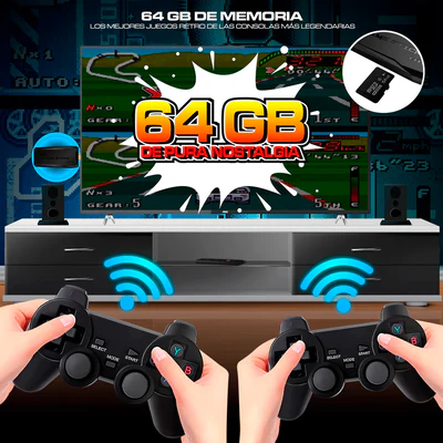 GAME STICK 🎮 CONSOLA DE VIDEOJUEGOS INALÁMBRICA 4K🕹️+10.000 Juegos