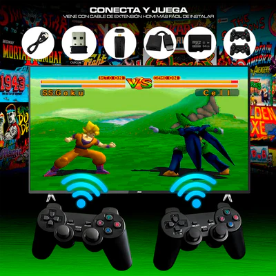 GAME STICK 🎮 CONSOLA DE VIDEOJUEGOS INALÁMBRICA 4K🕹️+10.000 Juegos