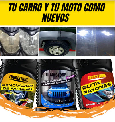 KIT DE RENOVACIÓN PARA CARROS Y MOTOS - LUBRISTONE™