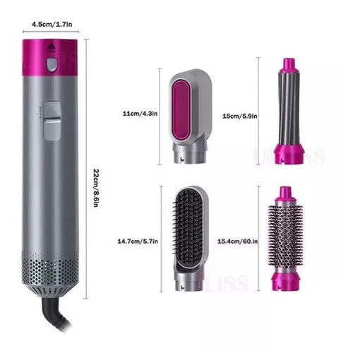 CEPILLO SECADOR PROFESIONAL DE CABELLO 5 EN 1