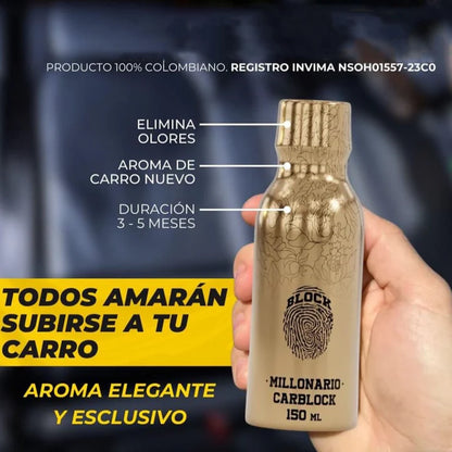 CARBLOCK MILLONARIO 🚗  Perfume para Carro